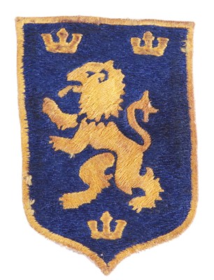 Lot 89 - UKRAINE: A UKRANIAN 'GALICIA' VOLUNTEER (GERMAN SERVICE) EMBROIDERED  SHIELD INSIGNIA