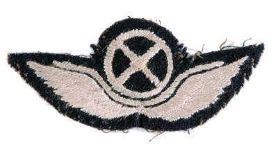 Lot 97 - DENMARK: A DANISH NSU  VOLUNTEER (GERMAN SERVICE) DNSAP (GLIDING SECTION) EMBROIDERED WING SLEEVE IN