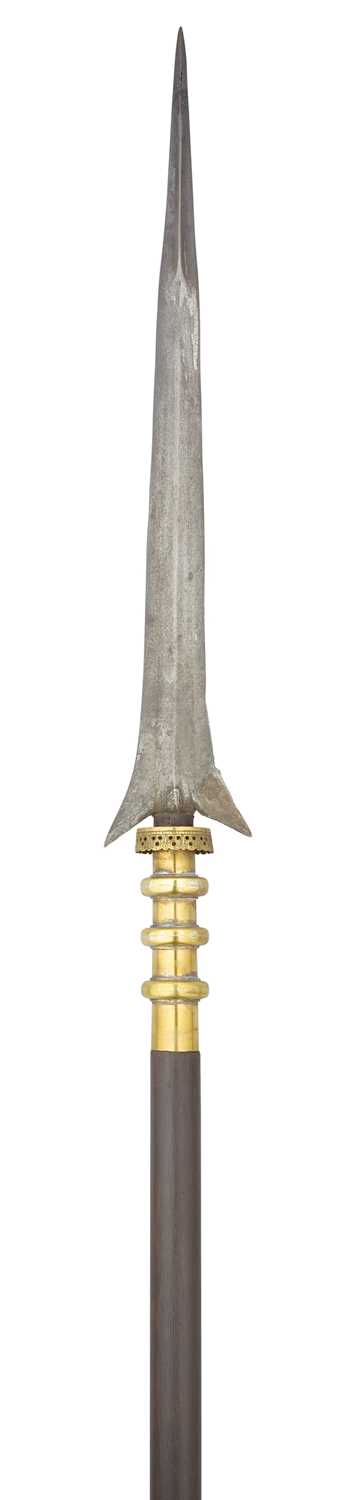 Lot 74 - A SOUTH INDIAN SPEAR (VEL), 17TH/18TH CENTURY, POSSIBLY MYSORE, KARNATAKA