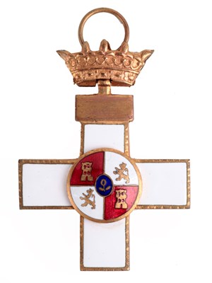 Lot 112 - SPAIN: A SPANISH MILITARY MERIT CROSS