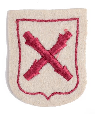 Lot 140 - BELGIUM: A RARE BELGIAN WALLONIEN VOLUNTEER (GERMAN SERVICE) EMBROIDERED SLEEVE SHIELD INSIGNIA