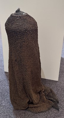 Lot 14 - A RARE INDIAN MAIL COIF, 17TH/18TH CENTURY, PROBABLY BIKANER, RAJASTHAN