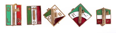 Lot 170 - ITALY: FIVE SECOND WORLD WAR NATIONALIST ENAMELLED BADGES