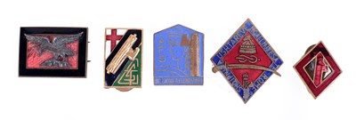 Lot 172 - ITALY: FIVE SECOND WORLD WAR NATIONALIST ENAMELLED BADGES