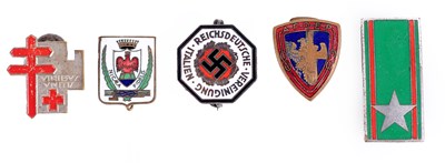 Lot 173 - ITALY: FIVE SECOND WORLD WAR NATIONALIST ENAMELLED BADGES