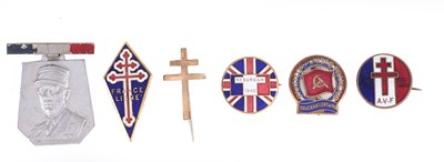 Lot 183 - FRANCE: SIX FREE FRENCH METAL AND ENAMEL BADGES