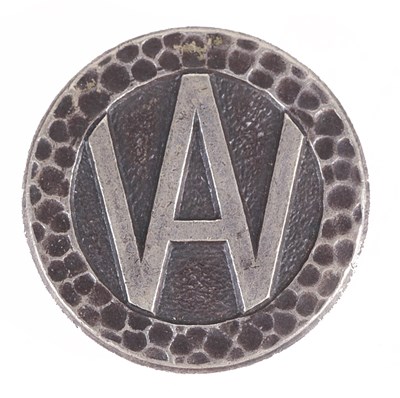 Lot 193 - GREAT BRITAIN: A RARE UNION OF FASCISTS 'W A' (WOMANS ACTION) METAL LAPEL BADGE