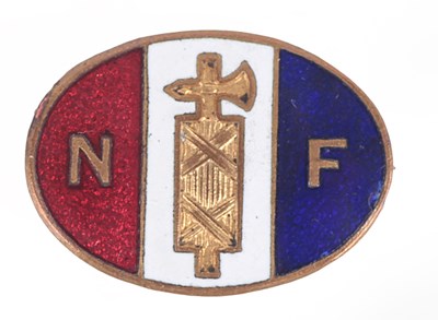 Lot 201 - GREAT BRITAIN: A RARE NATIONAL FASCISTI / NATIONAL FASCISTS MEMBERSHIP BADGE BY TOYE & CO LTD OF LON