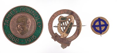 Lot 220 - IRELAND: THREE IRISH FREE STATE METAL AND ENAMEL BADGES