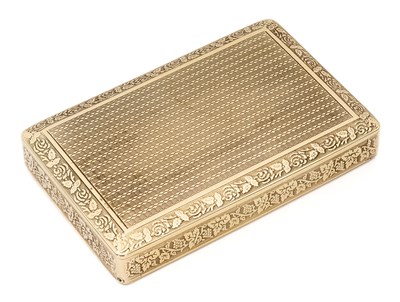 Lot 175 - AN AUSTRIAN GOLD BOX, OTTO HÜTERER FOR A.E. KÖCHERT, VIENNA, CIRCA 1924