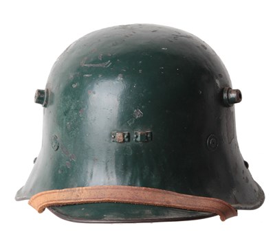 Lot 253 - A MODEL 1927 IRISH FREE STATE STEEL HELMET