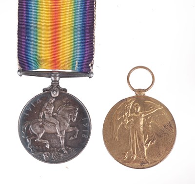 Lot 271 - A GREAT WAR PAIR TO AIR MECHANIC H. C. EVANS ROYAL AIR FORCE