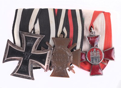 Lot 274 - REAT WAR: AN IMPERIAL GERMAN GROUP OF THREE Iron Cross, Second Class