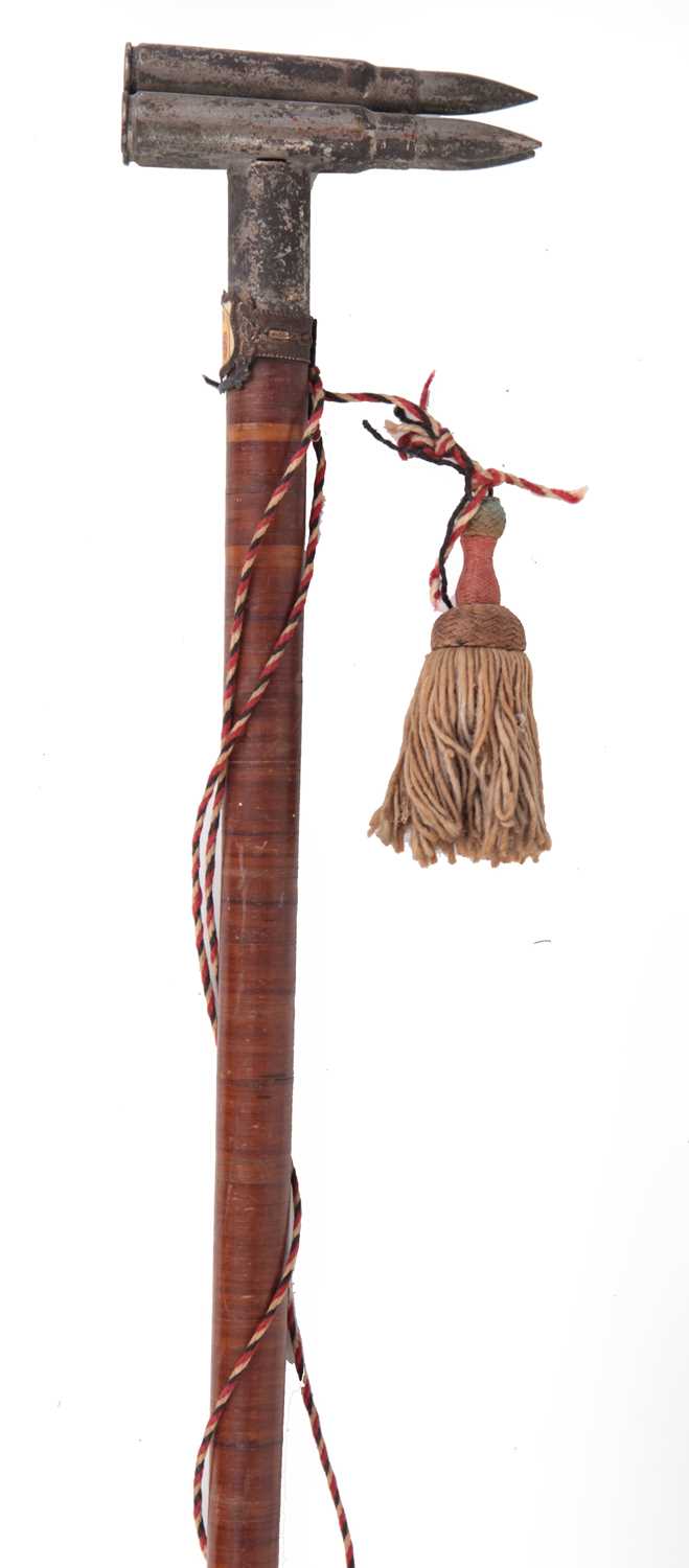 Lot 313 - GREAT WAR: AN IMPERIAL GERMAN '176 REGIMENT' (9TH WEST PRUSSIAN INFANTRY) WALKING CANE
