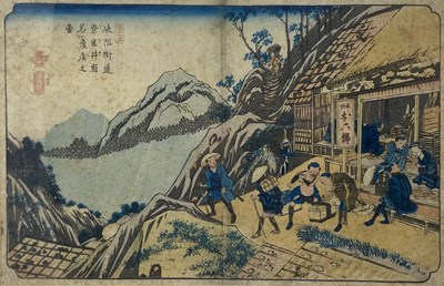 Lot 3 - A JAPANESE WOODBLOCK PRINT