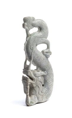 Lot 29 - [GP] A CHINESE JADE DRAGON