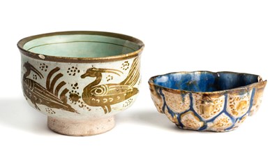 Lot 39 - â“Œ TWO KASHAN LUSTREWARE VESSELS