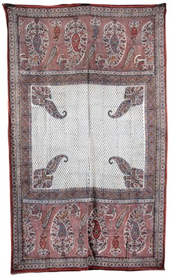 Lot 42 - A PERSIAN COTTON KALAMKARI