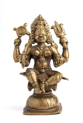 Lot 82 - A BRONZE FIGURE OF BHADRAKALI