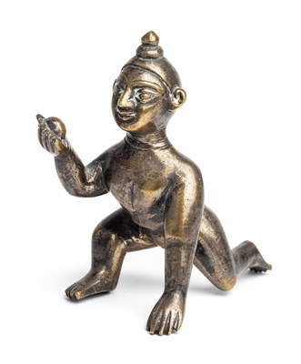 Lot 96 - A BRONZE FIGURE OF BALAKRISHNA