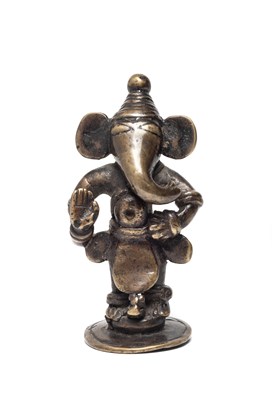 Lot 97 - AN UNUSUAL STANDING FIGURE OF GANESHA