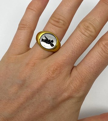 Lot 375 - GOLD SIGNET RING, 19TH CENTURY