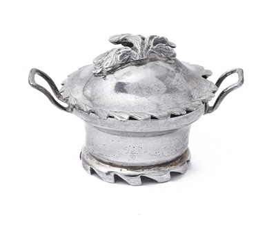 Lot 72 - A DUTCH SILVER MINIATURE TWO-HANDLED BOWL AND COVER, HENDRIK DULLER, AMSTERDAM, 1776