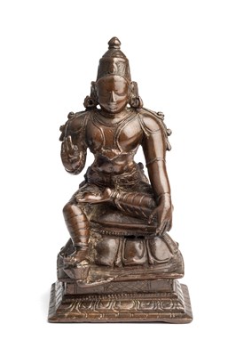 Lot 105 - A BRONZE FIGURE OF A DEITY