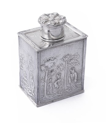 Lot 73 - A DUTCH SILVER MINIATURE TEA CADDY, JAN BREDA, AMSTERDAM, CIRCA 1700