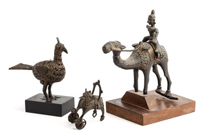 Lot 116 - THREE FOLK BRONZES