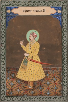 Lot 150 - â“Œ A PORTRAIT OF A MUGHAL NOBLEMAN