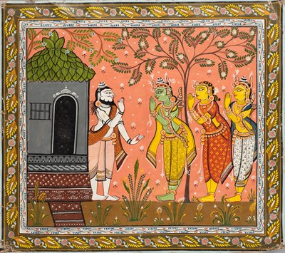 Lot 165 - VALMIKI VISITED BY RAMA