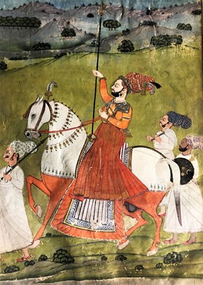 Lot 179 - A MAHARAJA ON HORSEBACK