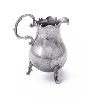 Lot 81 - A DUTCH SILVER MINIATURE CREAM JUG, ARNOLDUS VAN GEFFEN, AMSTERDAM, 1748