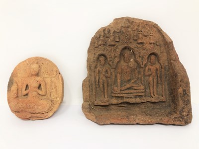 Lot 212 - TWO TERRACOTTA VOTIVE PLAQUES