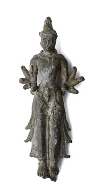 Lot 241 - A SRIVIJAYA BRONZE FIGURE OF AVALOKITESVARA