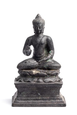 Lot 250 - A JAVANESE BRONZE FIGURE OF BUDDHA