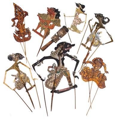 Lot 289 - [GP] A COLLECTION OF SEVEN SHADOW PUPPETS