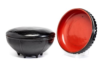 Lot 297 - TWO LACQUERED BOWLS