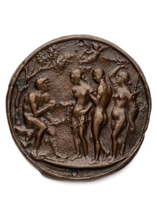 Lot 335 - â’¶ â–¡ A BRONZE PLAQUETTE OF THE JUDGEMENT OF PARIS