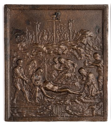 Lot 391 - â’¶ â–¡ A BRONZE PLAQUETTE OF THE LAMENTATION