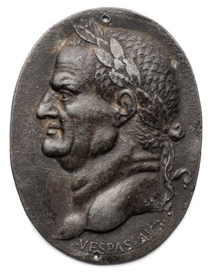 Lot 399 - â’¶ â–¡ A LEAD MEDALLION OF EMPEROR VESPASIAN