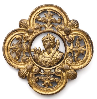 Lot 400 - â’¶ â–¡ A BRONZE-GILT MOUNT