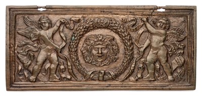 Lot 417 - â’¶ â–¡ AN ITALIAN BRONZE CASKET PANEL