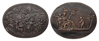 Lot 418 - â’¶ â–¡ A BRONZE PLAQUETTE OF THE TRIUMPH OF FLORA