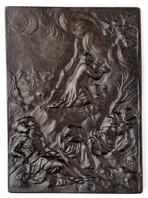 Lot 468 - â’¶ â–¡ A BRONZE PLAQUETTE OF CHRIST IN THE GARDEN OF GETHSEMANE