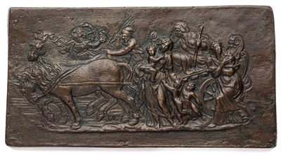 Lot 477 - â’¶ â–¡ A BRONZE PLAQUETTE OF THE TRIUMPH OF HUMILITY