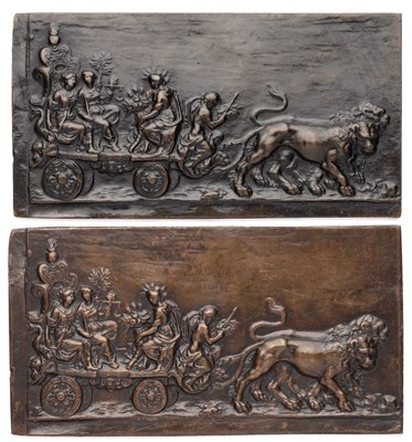 Lot 478 - â’¶ â–¡ A BRONZE PLAQUE OF THE TRIUMPH OF JUSTICE