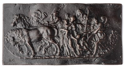 Lot 480 - â’¶ â–¡ A BRONZE PLAQUE OF THE TRIUMPH OF HUMILITY