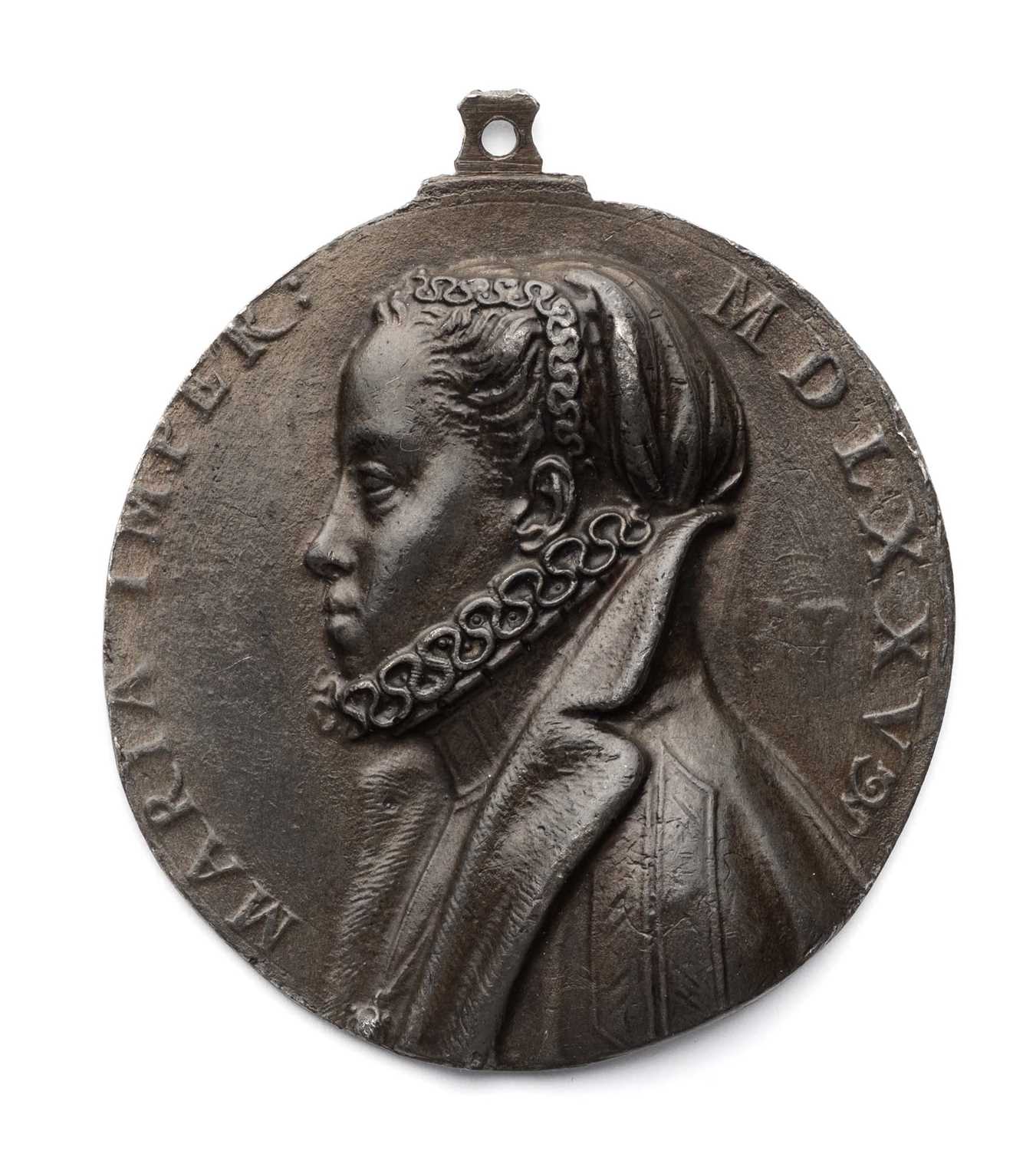 Lot 485 - â’¶ â–¡ SMALL MEDAL OF MARIA OF AUSTRIA